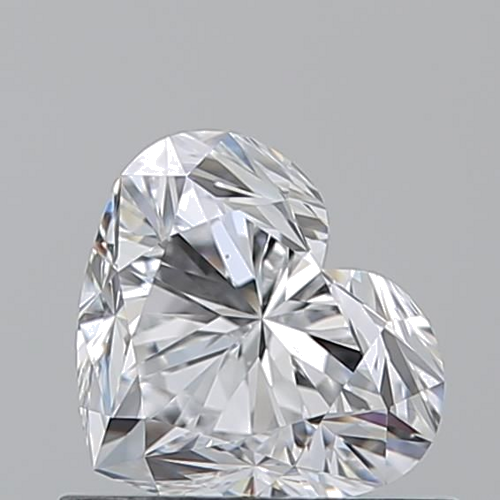0.71 carat D-VS2 Natūralus Heart Deimantas (1)