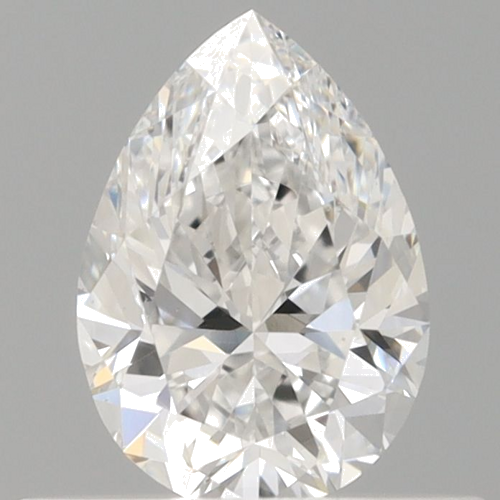 0.5 carat E-VS2 Natūralus Pear Deimantas (1)