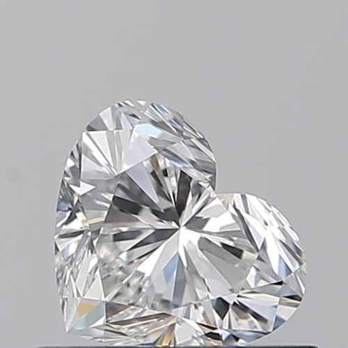 0.59 carat F-VVS2 Natūralus Heart Deimantas (1)