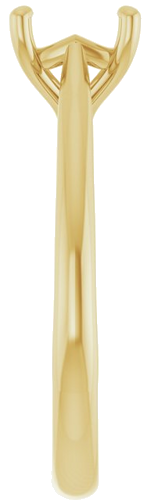 Sužadėtuvių Žiedas „Solitaire“ 14k yellow gold Asscher 6mm (4)