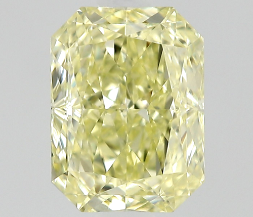 0.5 carat Fancy Light Yellow-VS2 Natūralus Radiant Deimantas (1)