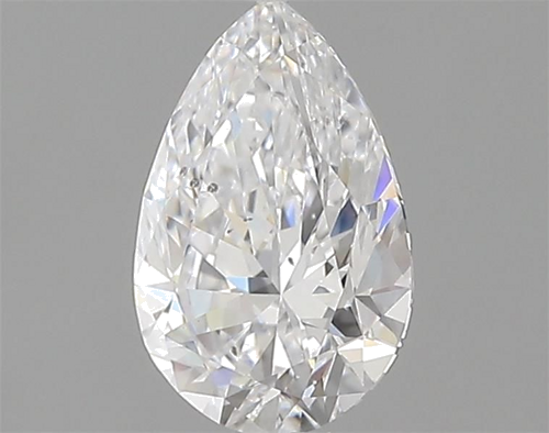 1.0 carat D-SI1 Natūralus Pear Deimantas (1)