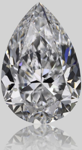 0.7 carat D-VVS1 Natūralus Pear Deimantas (1)
