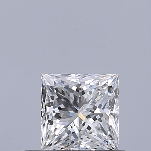 0.5 carat D-VVS2 Natūralus Princess Deimantas (1)