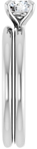 Sužadėtuvių Žiedas „Solitaire“ 925 Sidabro Round 5.2mm (9)