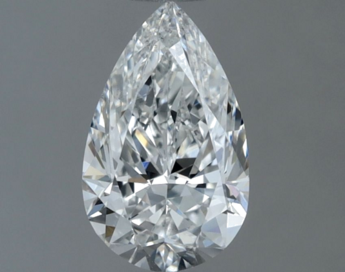 0.6 carat F-SI1 Natūralus Pear Deimantas (1)