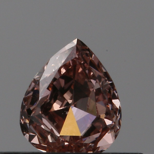 0.37 carat Fancy Brownish Orangey Pink-SI2 Natūralus Pear Deimantas (1)