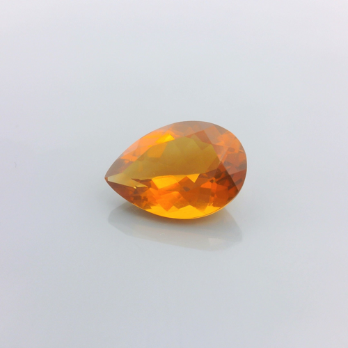 3.77 carat YELLOW Pear Citrine (1)