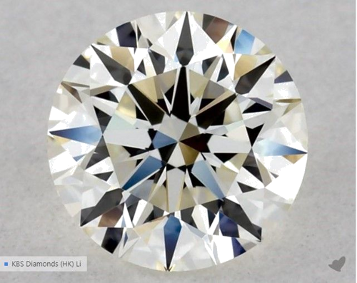 0.5 carat K-VVS1 Excellent cut Natūralus Round Deimantas (1)