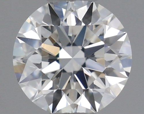 0.37 carat F-VVS1 Excellent cut Natūralus Round Deimantas (1)