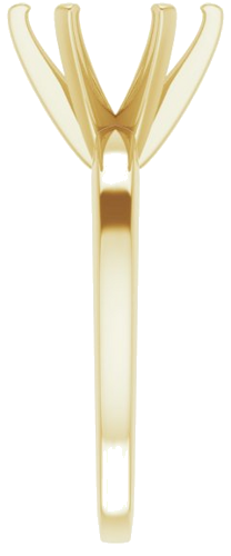 Sužadėtuvių Žiedas „Solitaire“ 585 Geltonojo Aukso Round 9.4mm (4)