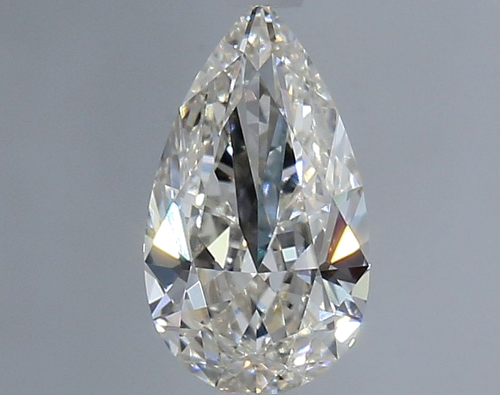 0.9 carat I-SI1 Natūralus Pear Deimantas (1)