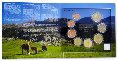 2017 Andorra Euro coin BU set (2)