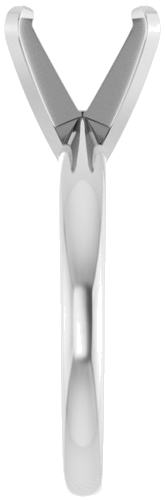 14K White 9.3-9.7 mm Round Solitaire Engagement Ring Mounting (4)