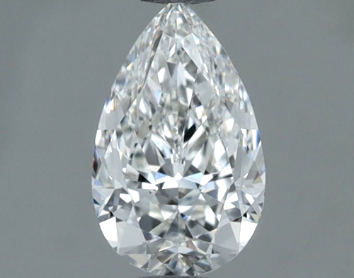 0.6 carat F-VS2 Natūralus Pear Deimantas (1)