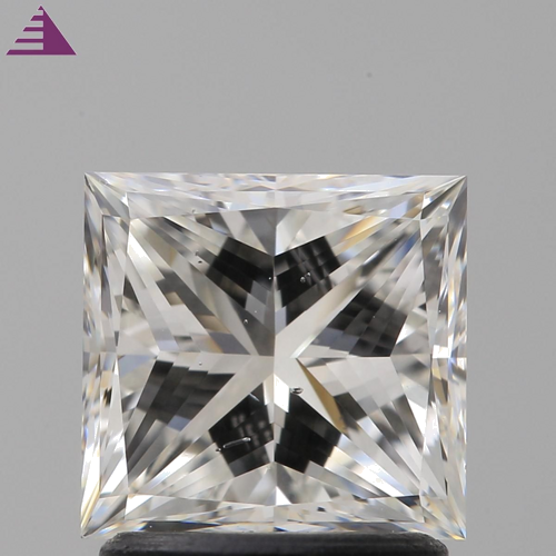 1.71 carat G-SI1 Natūralus Princess Deimantas (1)