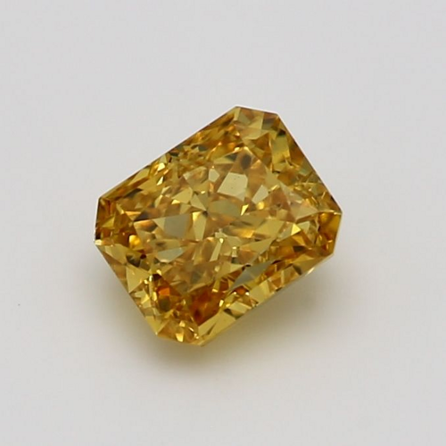 0.45 carat Fancy Intense Orangey Yellow-VS1 Natūralus Radiant Deimantas (1)