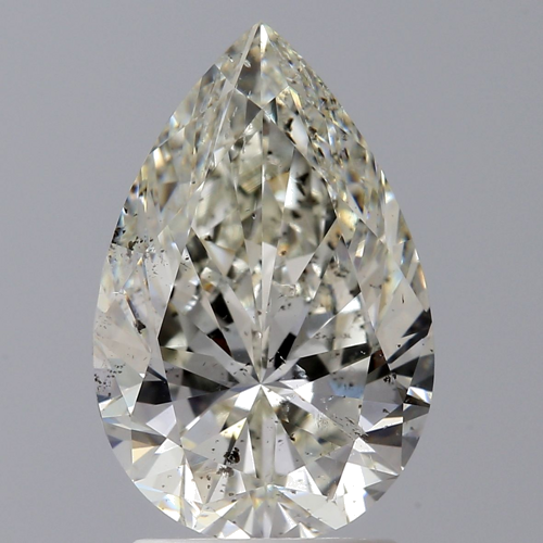 2.01 carat J-SI2 Natūralus Pear Deimantas (1)