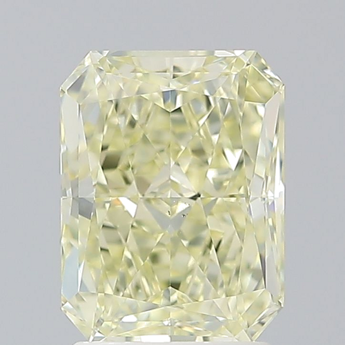 2.06 carat Fancy Light Yellow-VS2 Natūralus Radiant Deimantas (1)