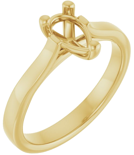 Sužadėtuvių Žiedas 14k yellow gold Pear 8mm x 5mm (1)