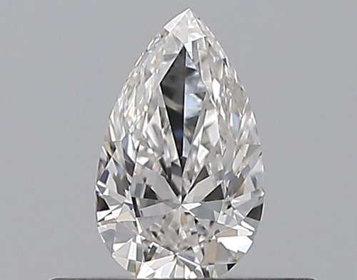 0.3 carat F-VVS2 Natūralus Pear Deimantas (1)