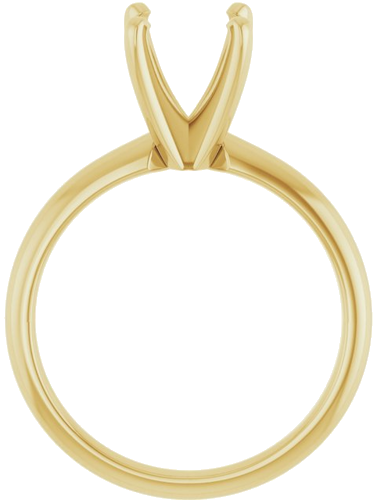 Sužadėtuvių Žiedas „Solitaire“ 585 Geltonojo Aukso Round 9.1mm x 9.7mm (2)