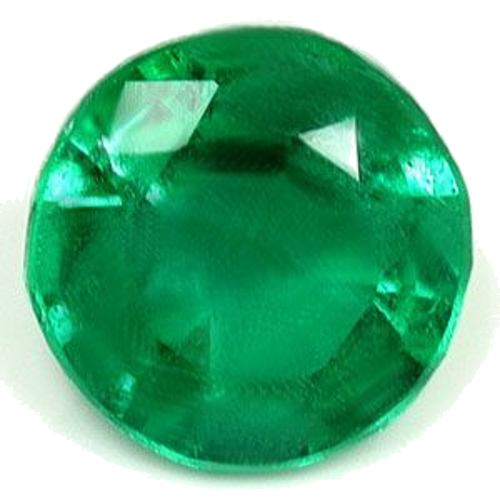 0.42 carat GREEN Round Smaragdas (1)