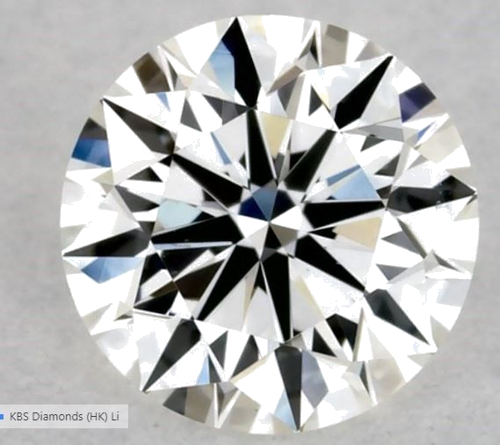 0.32 carat H-VS2 Excellent cut Natūralus Round Deimantas (1)