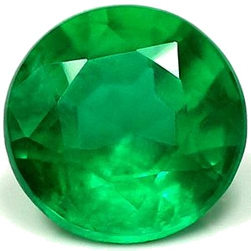 0.66 carat GREEN Round Smaragdas (1)