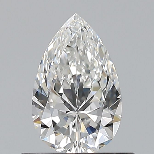 0.56 carat F-VVS1 Natūralus Pear Deimantas (1)