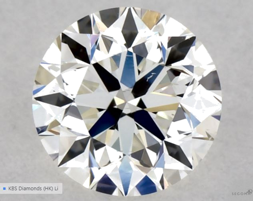 0.4 carat I-SI1 Very Good cut Natūralus Round Deimantas (1)