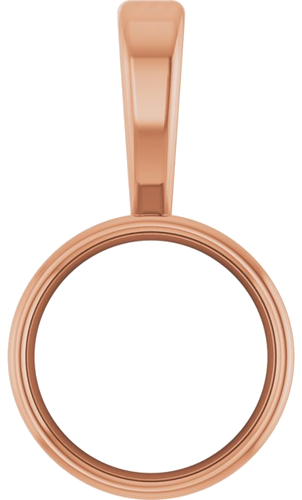 Pakabukas „Bezel-Set Solitaire“ 14k rose gold Round 6mm (1)