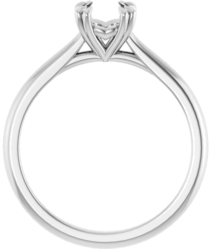 Sužadėtuvių Žiedas „Double Claw-Prong“ 950 Platinos Round 6mm (2)