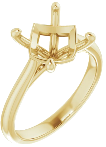 Sužadėtuvių Žiedas „Solitaire“ 14k yellow gold Round 10mm (1)