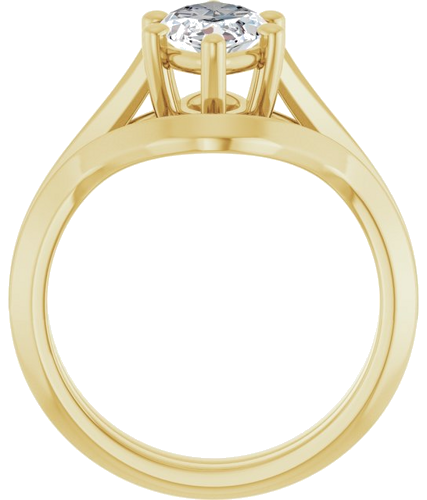Sužadėtuvių Žiedas „Solitaire Split Shank“ 14k yellow gold Marquise 12mm x 6mm (7)