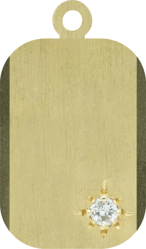 Gravējams piekariņš ar 0,06 ct dimantu (1)