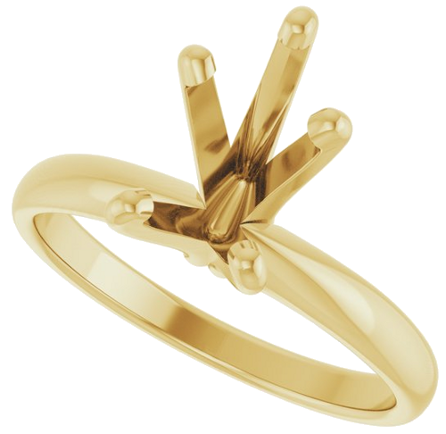 Sužadėtuvių Žiedas „Solitaire“ 14k yellow gold Pear 10mm x 6.5mm (5)