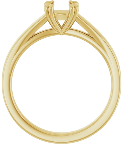 Sužadėtuvių Žiedas „Double Claw-Prong Solitaire“ 14k yellow gold Round 5.8mm (2)