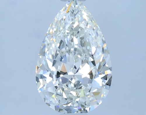 0.63 carat H-IF Natūralus Pear Deimantas (1)