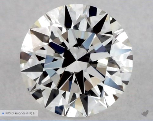 0.5 carat G-VVS2 Excellent cut Natūralus Round Deimantas (1)