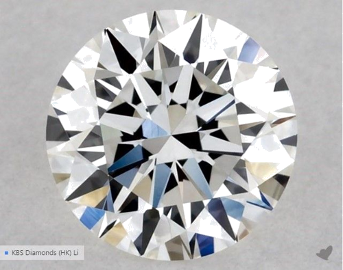 0.5 carat G-VVS2 Excellent cut Natūralus Round Deimantas (1)