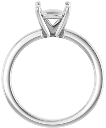 Sužadėtuvių Žiedas „Solitaire“ 585 Baltojo Aukso Round 8.2mm (2)