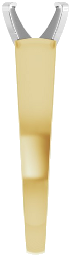 Sužadėtuvių Žiedas „Solitaire“ 585 Baltojo Ir Geltonojo Aukso Round 7.4mm (4)