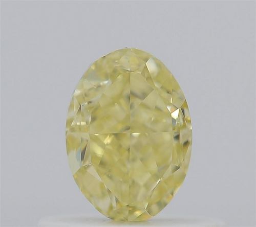 0.5 carat Fancy Intense Yellow-VS1 Natūralus Oval Deimantas (1)