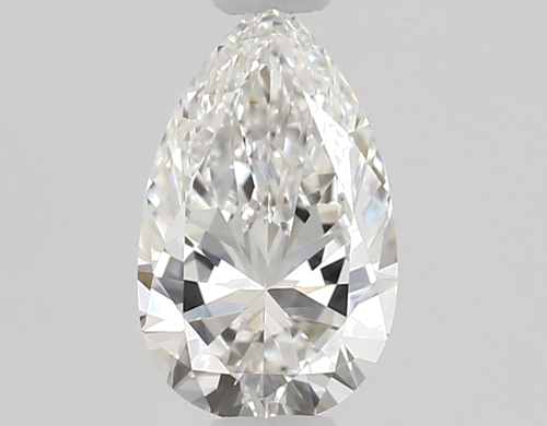 0.51 carat F-VVS2 Natūralus Pear Deimantas (1)