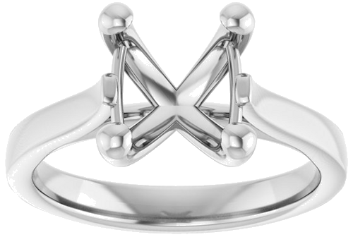 Sužadėtuvių Žiedas 950 Platinos Oval 10mm x 8mm (3)