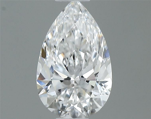 0.4 carat D-VVS2 Natūralus Pear Deimantas (1)