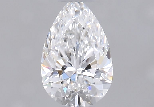 0.4 carat F-VVS1 Natūralus Pear Deimantas (1)