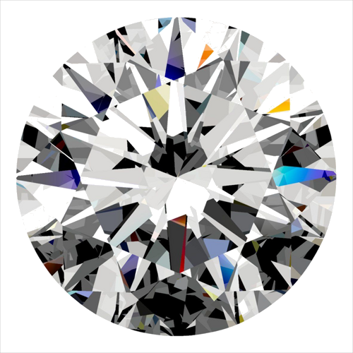0.4 carat F-VS2 Excellent cut Natūralus Round Deimantas (1)