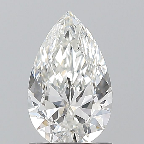 1.0 carat G-VS2 Natūralus Pear Deimantas (1)